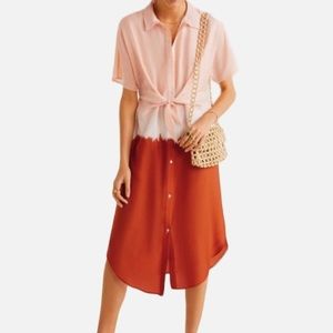 MNG Suit ombré tie dye shirt dress